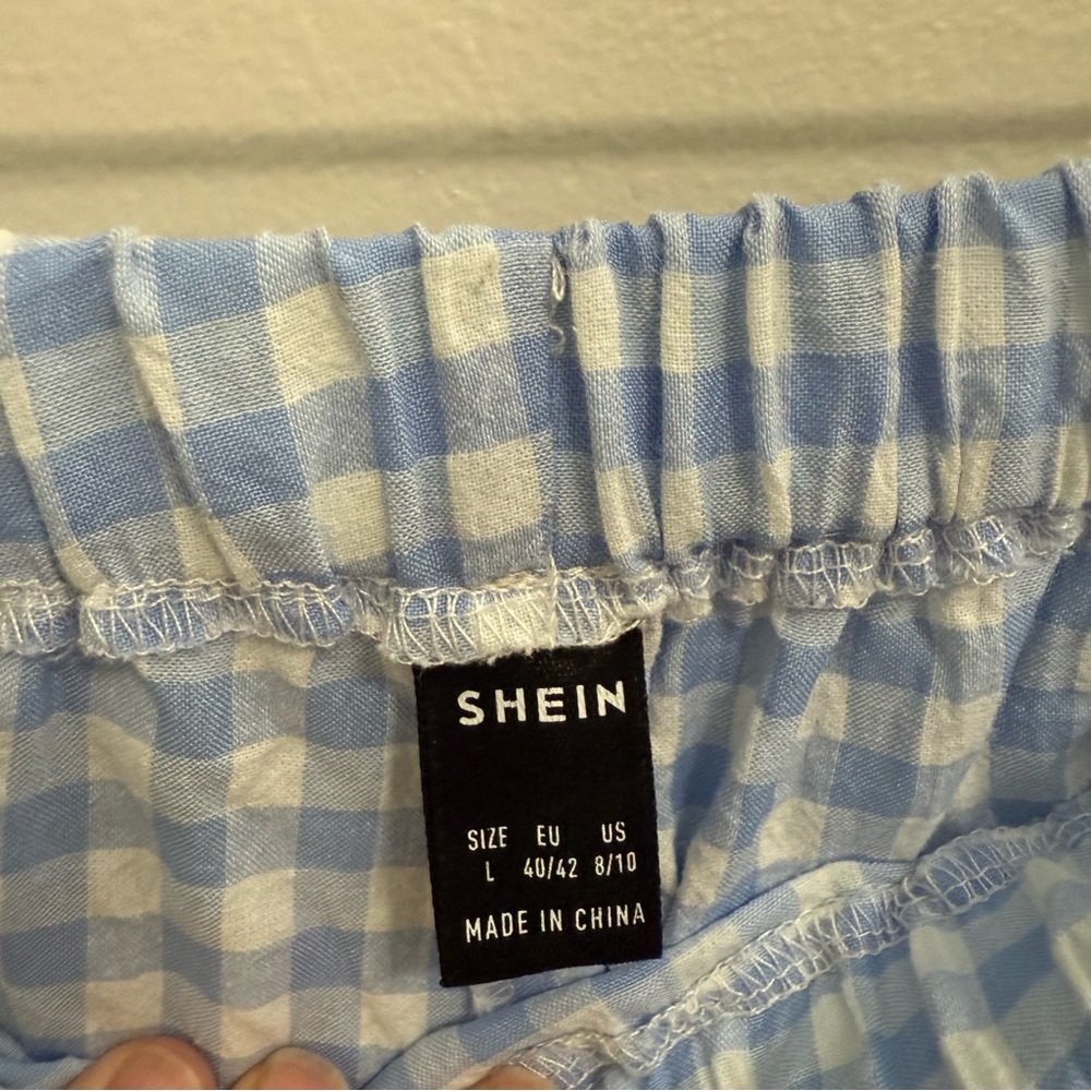 SHEIN Gingham Checkered Pants - Picture 3 of 4